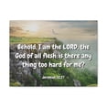thumbnail image 2 of Scripture Canvas The Lord Jeremiah 32:27 Christian Wall Art Bible Verse Print Ready to Hang, 2 of 13