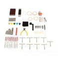 thumbnail image 3 of Kit de herramientas para guitarra, Pin de puente, tuerca de sillín, juego de regla de radio para reparación de mantenimiento, 3 of 14