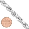 thumbnail image 4 of 7.5mm .925 Sterling Silver Diamond-Cut Twisted Rope Chain Bracelet, 9 inches, 4 of 7