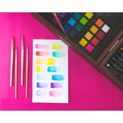 Art 101 Deluxe Multifunctional Art Set / Kit with 168 Pieces in a Wood Case for Children to Adults