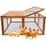 Magshion Wooden Small Animal Chicken Coop Rabbit Hutch Bunny House Gage