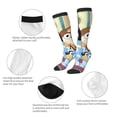 thumbnail image 4 of Saiise Bluey Funny Socks Men Women Boys Kids Adults Novelty Graphic Crew Tube Socks Crazy Design Casual Dress Socks for Sports,Running,Travel, 4 of 7