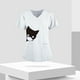 thumbnail image 5 of Camisa transpirable para mujer, 2 bolsillos, ropa de manga corta, vacaciones, fiesta delgada, informal SG Hugo Camisa con cuello en V, 5 of 7
