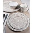 thumbnail image 3 of Golden Rabbit Enamelware Taupe Swirl Pattern - 20 inch Large Tray - Golden Rabbit Enamelware, 3 of 4