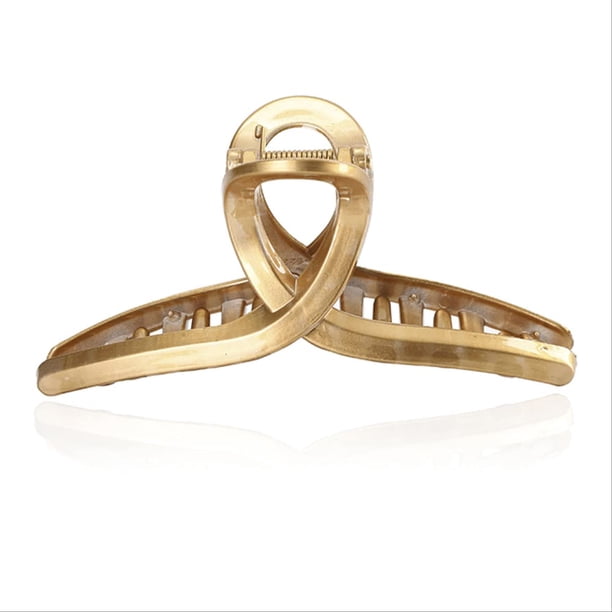 Pinza de pelo francesa dorada para mujer, pinza de pelo de Metal a la moda, pinza para el pelo para mujer, herramientas de maquillaje, tocado femenino