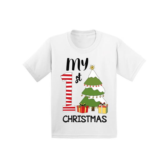 Awkward Styles Ugly Xmas T-Shirt for Baby Boys Girls My First Christmas Toddler Shirt