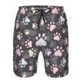 thumbnail image 3 of Logiee Colorful Paws Of Dog Print Mens Swim Trunks Quick Dry Board Shorts,Breathable Hawaii Beach Shorts Swimwear Bathing Suits-Small, 3 of 6