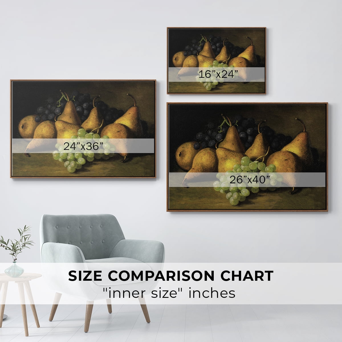Vintage Botanical Print-LXVIII By Wexford Home Framed in Walnut Wood Gallery Wrapped Canvas 25 in. x 37 in.