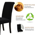 thumbnail image 4 of Fyeme Chair Covers Stretch Polyester Chair Slipcover Dining Room High Back Chair Protector Home Decor, Stretch Waterproof Jacquard with Long Grid, 4 of 11