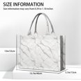 thumbnail image 3 of Large Capacity Tote Bag,White Marble Gold Line Pattern Handbag Fashion Luxury Tote Bag,15.7"x13"x 5.1" Inches,Laptop Compatible, 3 of 6