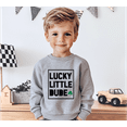 thumbnail image 3 of Bump and Beyond Designs Lucky Little Dude Boy St. Patrick's Day Sweatshirt (Natural 3T), 3 of 4
