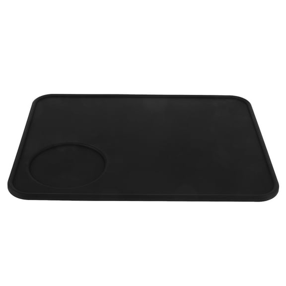 MERRYHAPY Black Silicone Espresso Machine Mat with Non- Texture for Coffee Bar, Kitchen Counter, and Home Use