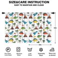 thumbnail image 2 of Blackout Kids Curtains,Dinosaurs Volcano Palm White Pattern Childrens Insulated Curtains Set Of 2,Bedroom Essentials,Toddler Room Decor 42"x54", 2 of 5