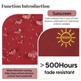thumbnail image 5 of SDJPOI Rocking Chair Cushions Set of 2, 44”x 22”x 4'' Waterproof Non-Slip High Back Patio Furniture Cushions Replacement with Ties for Indoor/Outdoor Chairs, 5 of 6