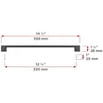 thumbnail image 6 of Richelieu BP8160320900 12-5/8" Center To Center Handle Cabinet Pull - Black, 6 of 7