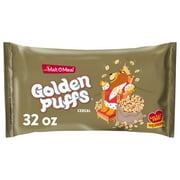Malt-O-Meal Golden Puffs Breakfast Cereal, Puffed Wheat Cereal, 32 oz Resealable Cereal Bag