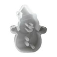 thumbnail image 1 of Christmas Snowman Gypsum Figurine Silicone, 1 of 6