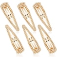 thumbnail image 1 of Geyoga 6 Piezas Horquillas para el Cabello con Diamantes de Imitación, Pasadores para el Cabello de 4 Pulgadas, Horquillas para el Cabello de Metal y Cristal para Mujeres, Accesorios para el Cabello d, 1 of 5