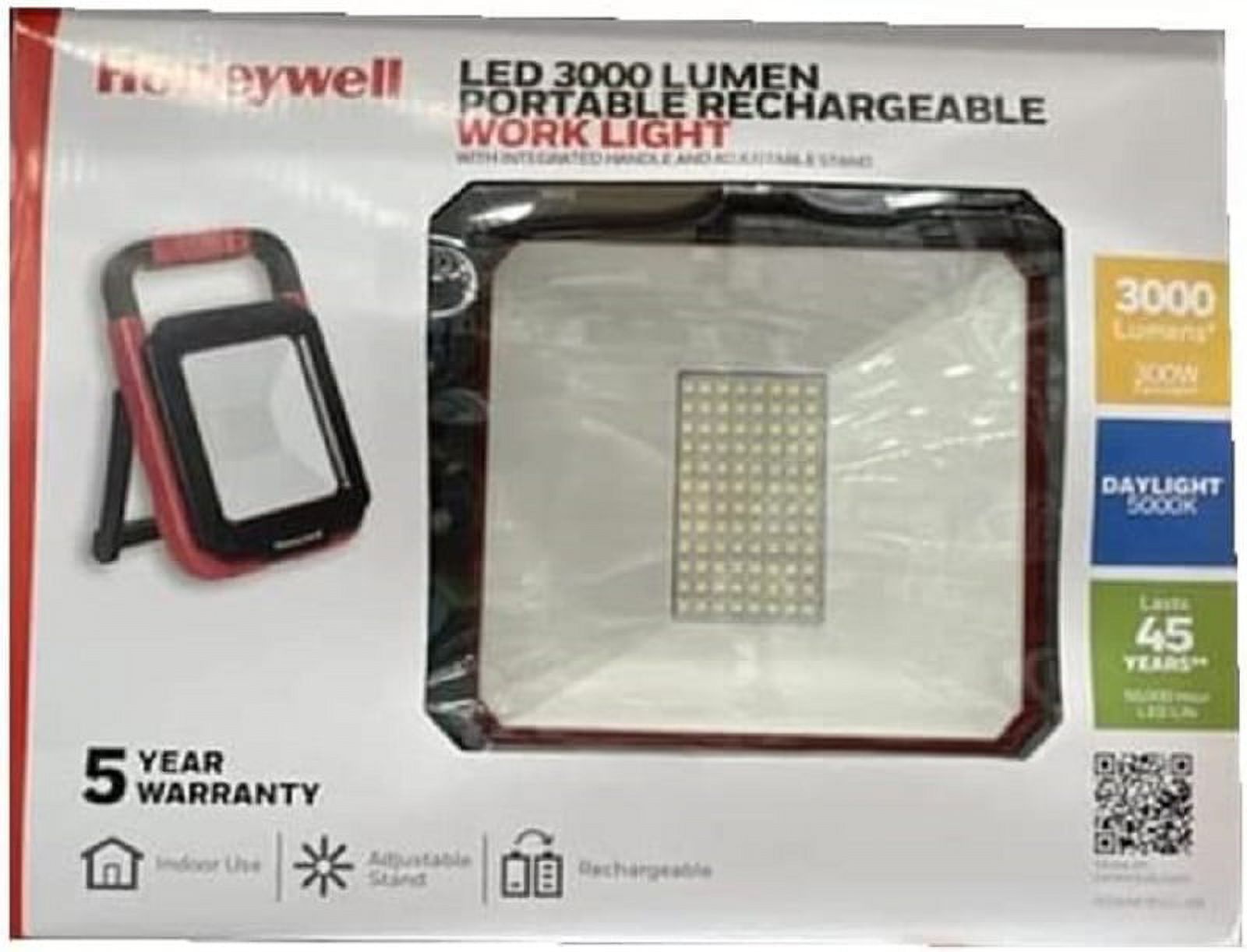 Honeywell LED 3000 Lumen Portable Rechargeable Work Light