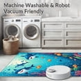 thumbnail image 5 of ODIKA 5'x7' Machine Washable Non-Slip Area Rug, Underwater Adventure Marine Life High Traffic Rug, Blue, 282589, 5 of 7