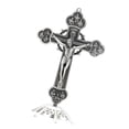 thumbnail image 2 of Cruz de pie, crucifijo católico, regalo de Jesús, decoración de escritorio, decoración del hogar, oración Estaño, 2 of 8