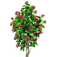thumbnail image 3 of Northlight Potted Artificial Bougainvillea Tree - 74.5" - Pink, 3 of 8