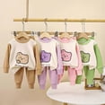 thumbnail image 6 of TOWED22 Toddler Baby Boy Clothes 2PCS Fall Winter Long Sleeve Sweatshirt with Pants Set Toddler Cute Print Outfits Size:6-7 Y,Color:Green, 6 of 6