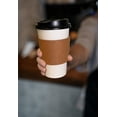 thumbnail image 6 of [25 Pack] 12oz Disposable White Paper Coffee Cups with Black Dome Lids and Protective Corrugated Cup Sleeves - Perfect Disposable Travel Mug for Home, Office, Coffee Shop, Travel, Tea, 6 of 6