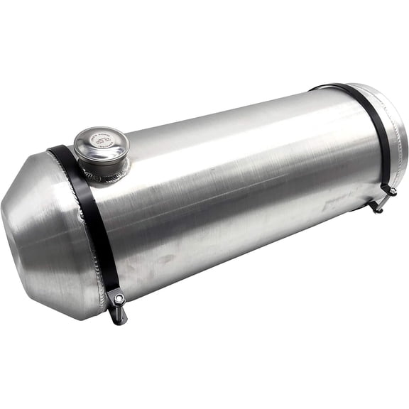 JSD 10" x30" 10 Gallons Spun Aluminum Gas Tank / Fuel Tank 1/4 NPT Outlet End Fill Truck/Hot Rod