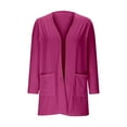 thumbnail image 6 of WOYY Tween Girls Cardigan Jacket Solid Color Casual Long Sleeve Coat Shirt, Sizes 11-12, 6 of 6