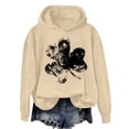 thumbnail image 5 of WTXUE Womens St Patricks Day Hooded Sweatshirts St Patrick Day Clothes Cute St. Patricks Day Sweatshirts Clover Clothing Women's St Patricks Day Hoodie Clovers Sweatshirts Shamrock Hoodie Beige S, 5 of 6