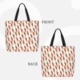 thumbnail image 6 of Rocae Carrot for Features A Uniquely Designed,Large-capacity,Reusable Shoulder Zip Tote Shopping Bag for Vacations and Shopping, 6 of 6