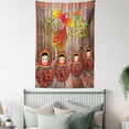 thumbnail image 4 of Russian Tapestry, Traditional Dolls with Bird Figure Eastern European Folklore Elements on Wood Print, Wall Hanging for Bedroom Living Room Dorm Decor, 60W X 80L Inches, Multicolor, by Ambesonne, 4 of 5