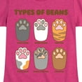 thumbnail image 3 of Instant Message - Types Of Cat Beans - Toddler & Youth Girls Short Sleeve Graphic T-Shirt, 3 of 6