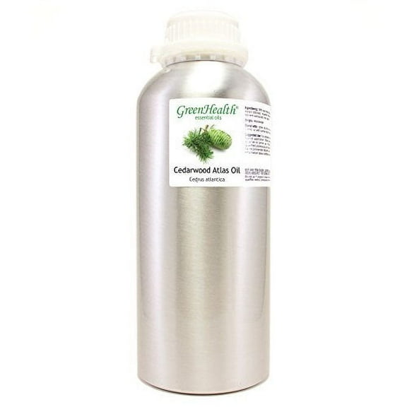 Cedarwood Atlas Essential Oil – 32 fl oz (946 ml) Aluminum Bottle w/Plug Cap – 100% Pure Essential Oil