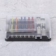 thumbnail image 1 of LAFGUR Fuse Box Holder 12 Way Blade W/LED Light Waterproof Block Universal For Automotive Marine Yacht Auto Fuse Set, 1 of 8