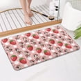 thumbnail image 4 of Pink Cow Strawberry Hat Pattern Bathroom Rugs Mat,Non Slip Microfiber Bathroom Rug,Rubber Backing,Soft Bathroom Mats for Bathroom Floor,Tub and Shower,17x30in(43x75cm), 4 of 5