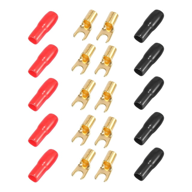 5 Par Coche 8 Calibre Tira Espada Terminal Adaptador para Altavoz Cable