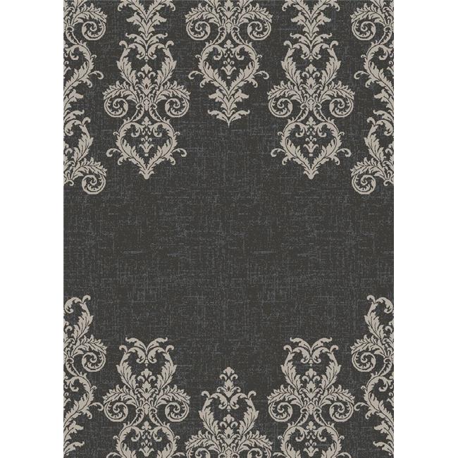 7 ft. 10 in. x 9 ft. 10 in. Galleria Kingston Area Rug, Black