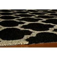 thumbnail image 2 of Momeni Geo 5' X 7' Contemporain Tapis Crocheté à la Main en Noir, 2 of 2