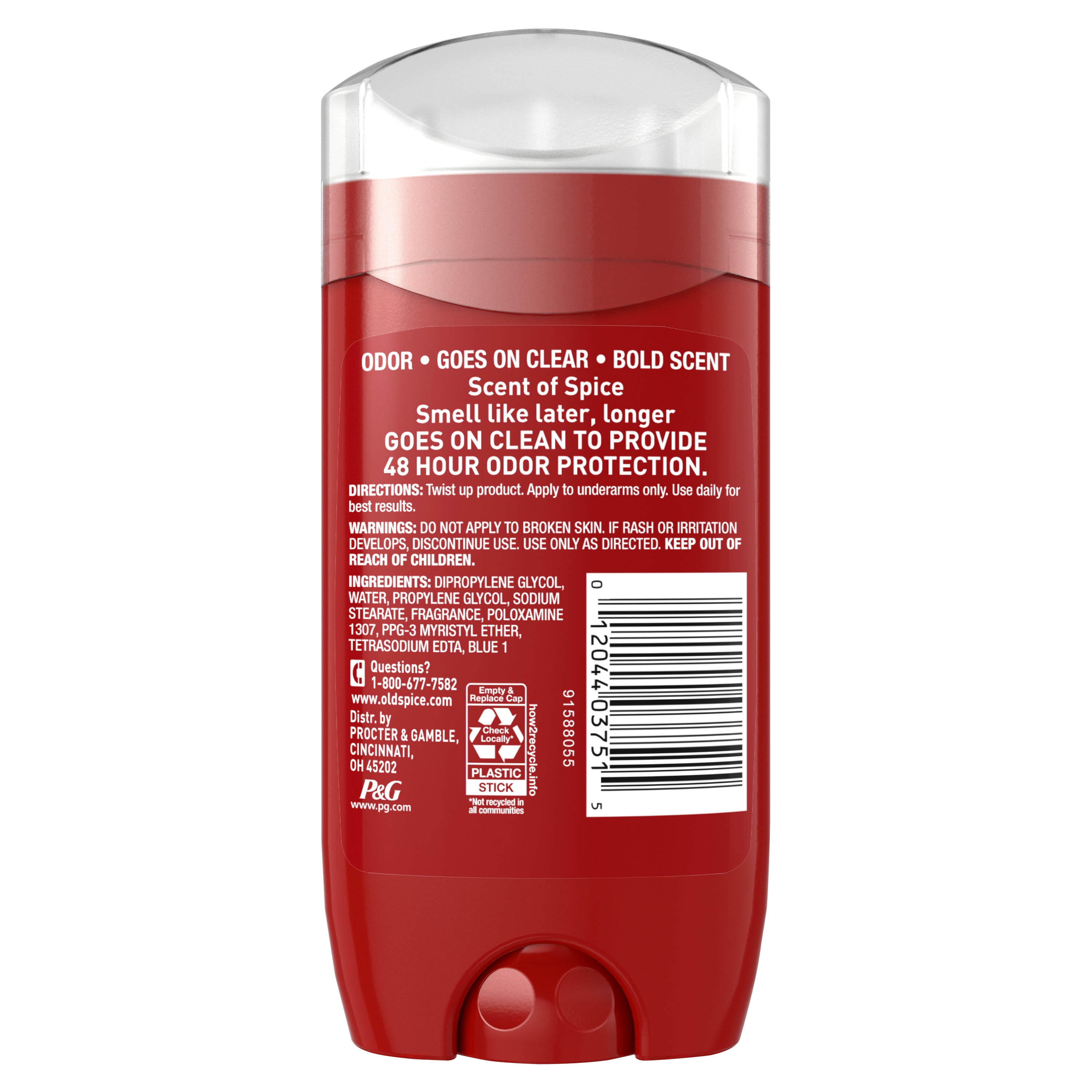 Old Spice Red Collection Deodorant for Men, After Hours Scent, 3.0 oz - 2 Pack