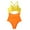 Yellow, variant on WOLLED Womens One Piece Quick Dry Swimsuit Backless Strappy Cross Monokini Bikini Bathing Suit Beach Swimwear for Women