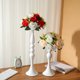 thumbnail image 4 of Candelabro romántico para mesa de boda, candelabro de hierro blanco, lámpara para cena con velas, accesorio de candelabro de lujo, 4 of 6