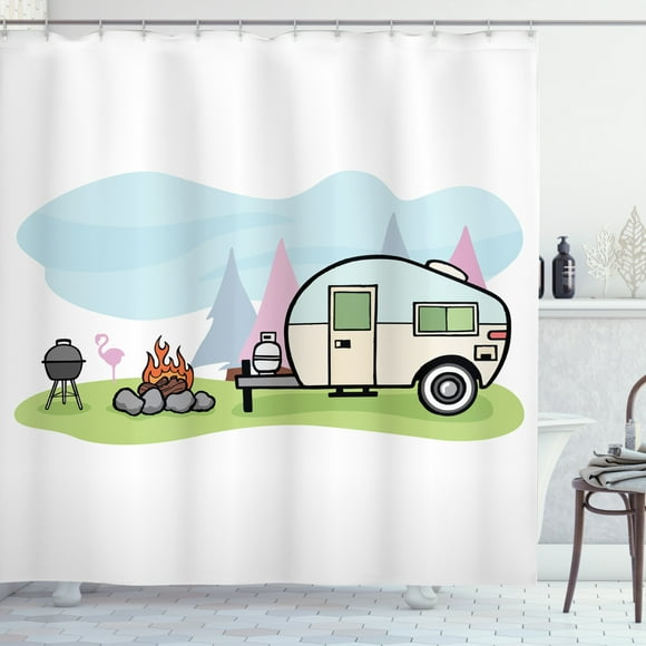 Travel Trailer Shower Curtain