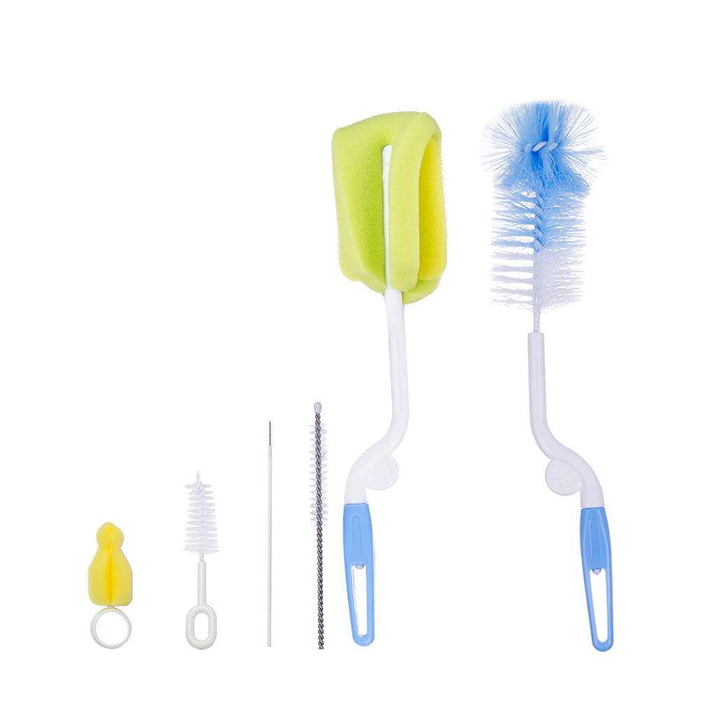 4pcs/set Sponge Baby Bottle Clean Brush Sponge Cleaner Brush Pacifier Brush S HK 