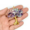 thumbnail image 3 of Natural Healing Crystal Tree of Life Wire Wrapped Chip Stone Pendant Reiki Gift, 3 of 6