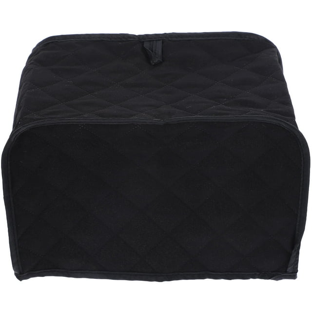 SHOWERORO Black Polyester Toaster Cover Washable Dustproof Waterproof Protector for Home Appliances 2 Layer 4 Layer