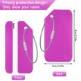 thumbnail image 2 of Taihexin 8 Pcs Luggage Tags with Steel Loop and Name ID Card, 3.14*1.57 inches Aluminium Luggage Tags for Suitcases, Travel Baggage Bag Tags Suitable for Luggage Suitcase Baggage (8 Colors), 2 of 8