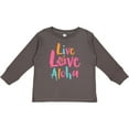 thumbnail image 3 of Inktastic Live Love Aloha Boys or Girls Long Sleeve Toddler T-Shirt, 3 of 5