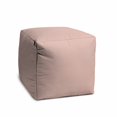 thumbnail image 3 of 17" Cool Pale Pink Blush Solid Color Indoor Outdoor Pouf Ottoman, 3 of 5
